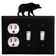 Bear Double Switch / Single Outlet Cover
