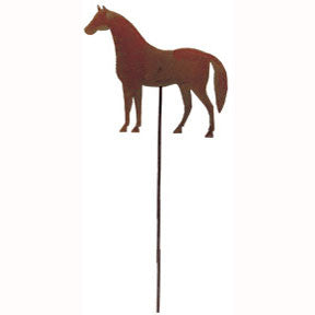 Rusted Horse Garden Stake