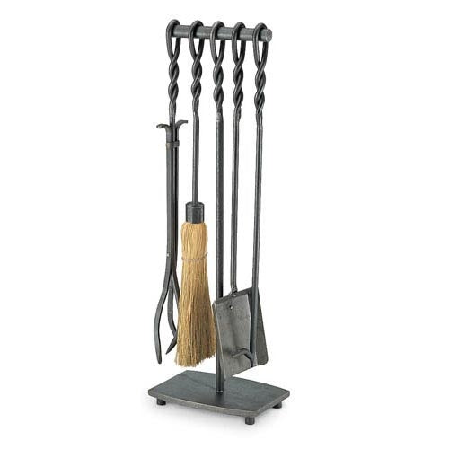 5 Piece Soldier Row Fireplace Tool Set