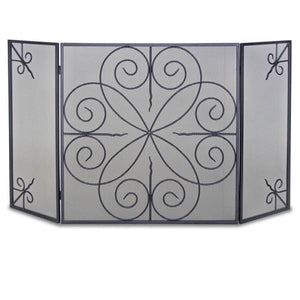 3 Panel Elements Fireplace Screen