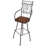 Large South Fork 25" Swivel Counter Stool with Arms