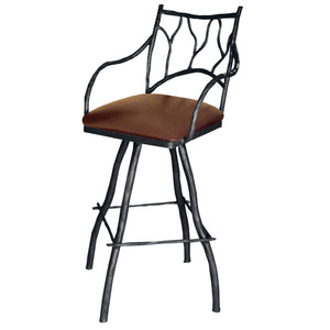South Fork Branch 25" Swivel Counter Stool with Arms