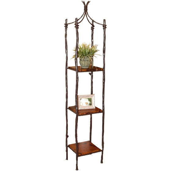 Large South Fork Single Wrought Iron Etagere