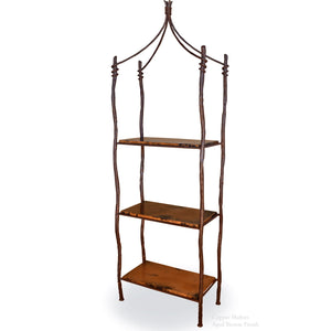 Large South Fork Double Wrought Iron Etagere