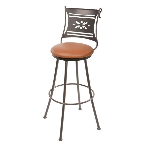 Bistro Style Iron Counter Stool with 25-in. Seat Height