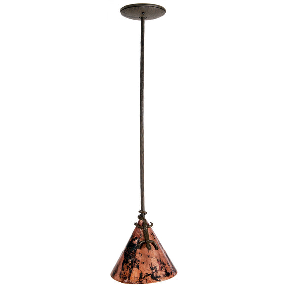 Gecko Pendant Lamp w/ Copper Shade
