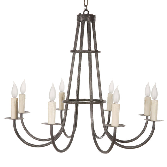 Cedarvale Chandelier 8-Arm w/ Candle Drip Cover