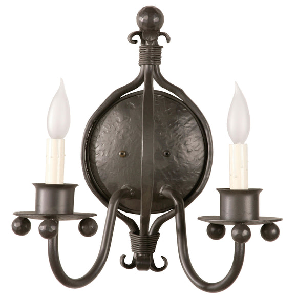 Williamsburg Wall Sconce w/ Candle Drip Cover