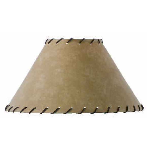 Parchment Accent Lamp Shade w/Leather Trim 15
