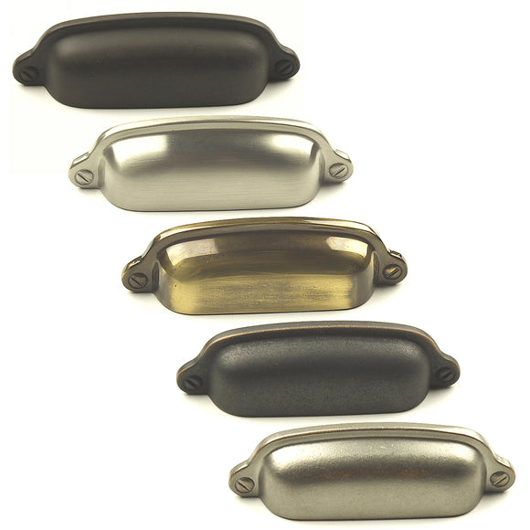 Yukon Solid Brass Cup Pull, 3