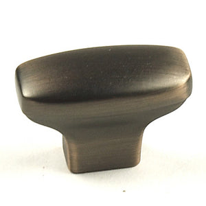 Glacier II Zinc Die Cast Knob, 1-1/2" diameter, Antique Bronze/Copper