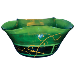 Iguana Green Glass Bowl