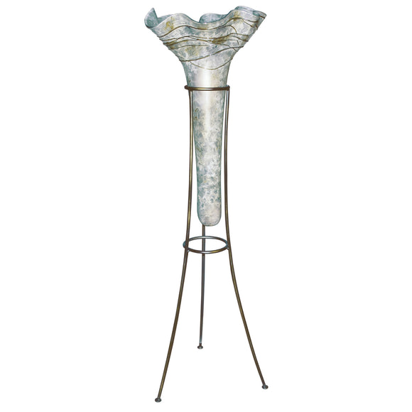Moon Dance Cone Vase with Iron Stand