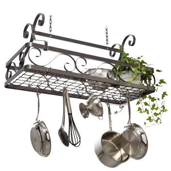Wrought Iron Pot Racks | Hanging & Wall Mounted – timelesswroughtiron
