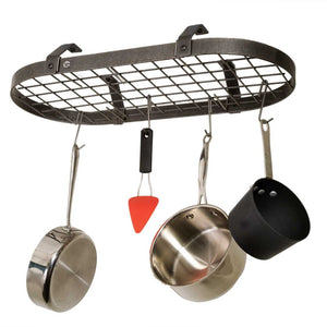 Enclume Low Ceiling Oval Pot Rack with Grid