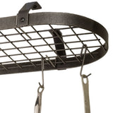 Enclume Low Ceiling Oval Pot Rack with Grid