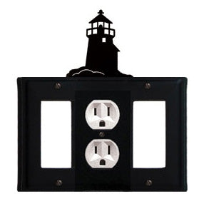 Lighthouse Combination Cover - Center Outlet w/Left & Right GFI