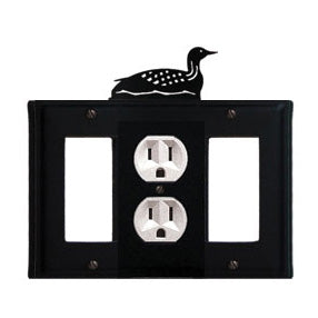 Loon Combination Cover - Single Center Outlet With Left And Right GFI