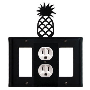 Pineapple Combination Cover - Center Outlet w/Left & Right GFI