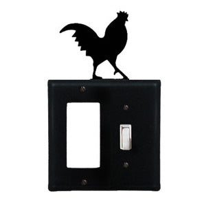 Rooster Combination Cover - Single GFI With Single Switch