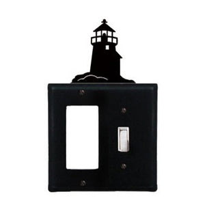Lighthouse Combination Cover - Single GFI With Single Switch