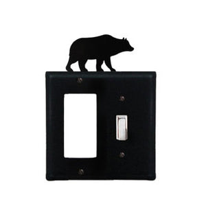 Bear Combination Cover - Single GFI With Single Switch