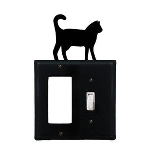 Cat Combination Cover - Single GFI With Single Switch