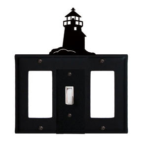 Lighthouse Combination Cover - Center Switch w/Left & Right GFI