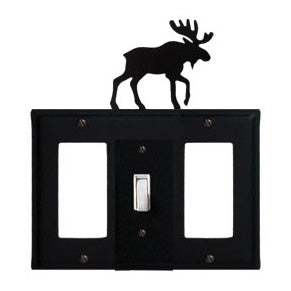 Moose Combination Cover - Single Center Switch With Left And Right GFI