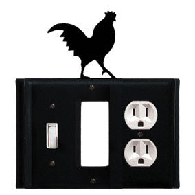 Rooster Combination Cover - Switch, GFI And Outlet