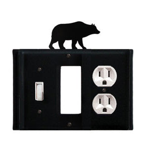 Bear Combination Cover - Switch, GFI And Outlet