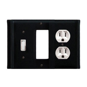 Plain Combination Cover - Switch, GFI And Outlet
