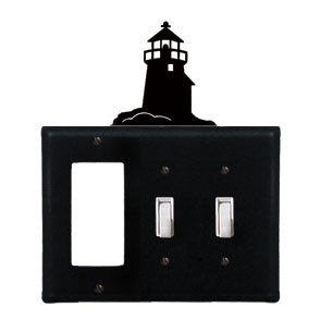 Lighthouse Combination Cover - Single GFI With Double Switch