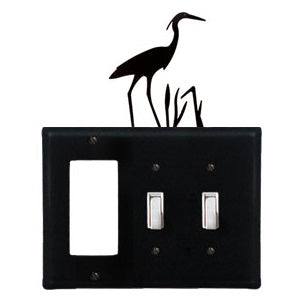 Heron Combination Cover - Single GFI With Double Switch
