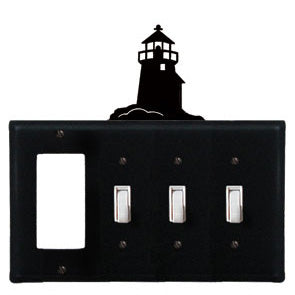 Lighthouse Combination Cover - GFI With Triple Switch