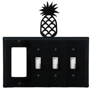 Pineapple Combination Cover - GFI With Triple Switch