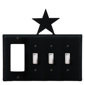 Star Combination Cover - GFI With Triple Switch