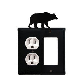 Bear Combination Cover - Single Left Outlet With Single Right GFI