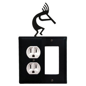 Kokopelli Combination Cover - Single Left Outlet With Single Right GFI
