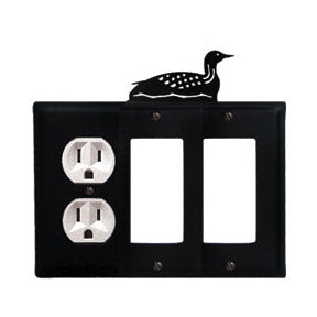 Loon Combination Cover - Single Left Outlet With Double Right GFI