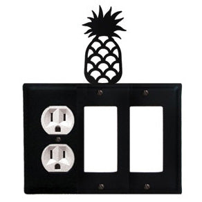 Pineapple Combination Cover - Single Left Outlet With Double Right GFI
