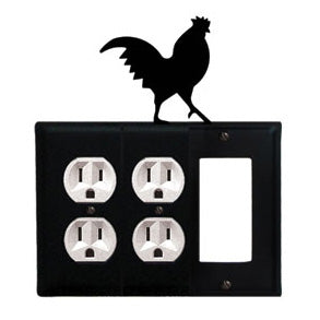 Rooster Combination Cover - Double Outlets With Single GFI