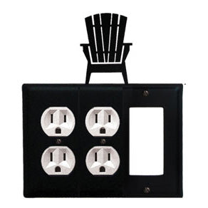 Adirondack Combination Cover - Double Outlets With Single GFI