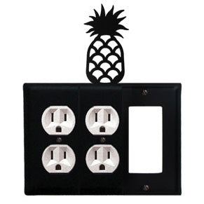Pineapple Combination Cover - Double Outlets With Single GFI
