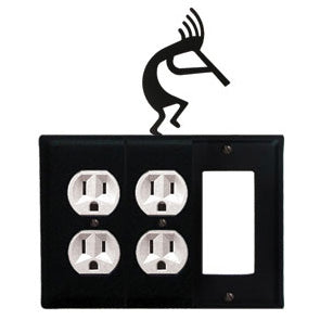 Kokopelli Combination Cover - Double Outlets With Single GFI