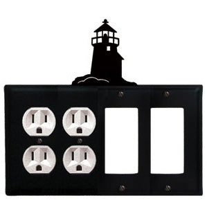 Lighthouse Combination Cover - Double Outlets With Double GFI