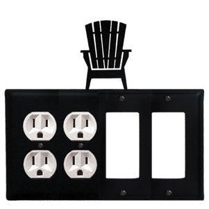 Adirondack Combination Cover - Double Outlets With Double GFI