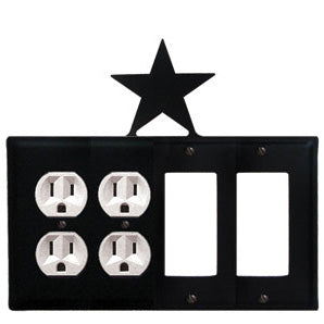 Star Combination Cover - Double Outlets With Double GFI