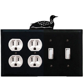 Loon Combination Cover - Double Outlet With Double Switch