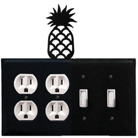 Pineapple Combination Cover - Double Outlet With Double Switch